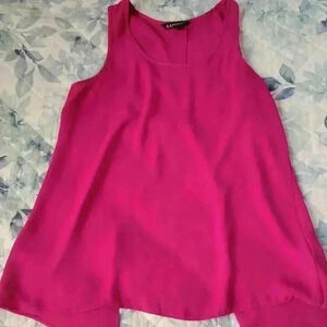 EXPRESS tank top fushia/pink blouse %100 polyester